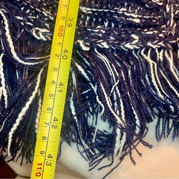 Ethereal by Paper Crane Duster Cardigan Medium Knit Open Sweater Blue Copper - Picture 14 of 16